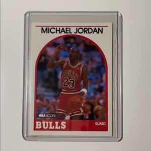 1989 NBA Hoops Michael Jordan Basketball #200 Card Chicago Bulls
